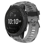 Cinturino in silicone stampato mimetico da 26 mm, For Garmin Fenix 7X, For Garmin Fenix 7X Solar, For Garmin Tactix Delta, For Garmin Enduro 2