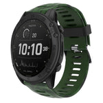Cinturino in silicone stampato mimetico da 26 mm, For Garmin Fenix 7X, For Garmin Fenix 7X Solar, For Garmin Tactix Delta, For Garmin Enduro 2