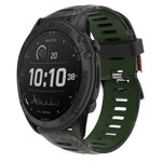 Cinturino in silicone stampato mimetico da 26 mm, For Garmin Fenix 7X, For Garmin Fenix 7X Solar, For Garmin Tactix Delta, For Garmin Enduro 2