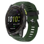 Cinturino in silicone stampato mimetico da 26 mm, For Garmin Fenix 7X, For Garmin Fenix 7X Solar, For Garmin Tactix Delta, For Garmin Enduro 2