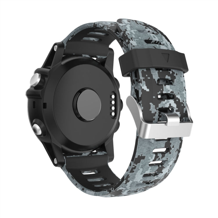 Cinturino in silicone stampato mimetico da 26 mm, For Garmin Enduro, For Garmin Fenix 6X, For Garmin Fenix 6X Pro, For Garmin Fenix 6X Sapphire