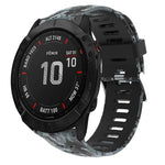 Cinturino in silicone stampato mimetico da 26 mm, For Garmin Enduro, For Garmin Fenix 6X, For Garmin Fenix 6X Pro, For Garmin Fenix 6X Sapphire