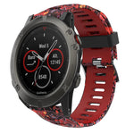 Cinturino in silicone stampato mimetico da 26 mm, For Garmin Fenix 5X Sapphire, For Garmin Fenix 5X Plus, For Garmin Fenix 3, For Garmin Fenix 3 HR