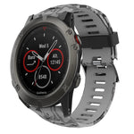 Cinturino in silicone stampato mimetico da 26 mm, For Garmin Fenix 5X Sapphire, For Garmin Fenix 5X Plus, For Garmin Fenix 3, For Garmin Fenix 3 HR