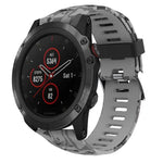 Cinturino in silicone stampato mimetico da 26 mm, For Garmin Fenix 5X Sapphire, For Garmin Fenix 5X Plus, For Garmin Fenix 3, For Garmin Fenix 3 HR