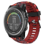 Cinturino in silicone stampato mimetico da 26 mm, For Garmin Fenix 3 Sapphire, For Garmin Descent MK 1, For Garmin Descent MK 2, For Garmin Descent MK 2i