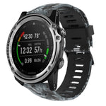 Cinturino in silicone stampato mimetico da 26 mm, For Garmin Fenix 3 Sapphire, For Garmin Descent MK 1, For Garmin Descent MK 2, For Garmin Descent MK 2i