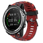 Cinturino in silicone stampato mimetico da 26 mm, For Garmin Fenix 3 Sapphire, For Garmin Descent MK 1, For Garmin Descent MK 2, For Garmin Descent MK 2i
