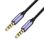 Cavo audio stereo AUX 3,5 mm 4 poli maschio a maschio