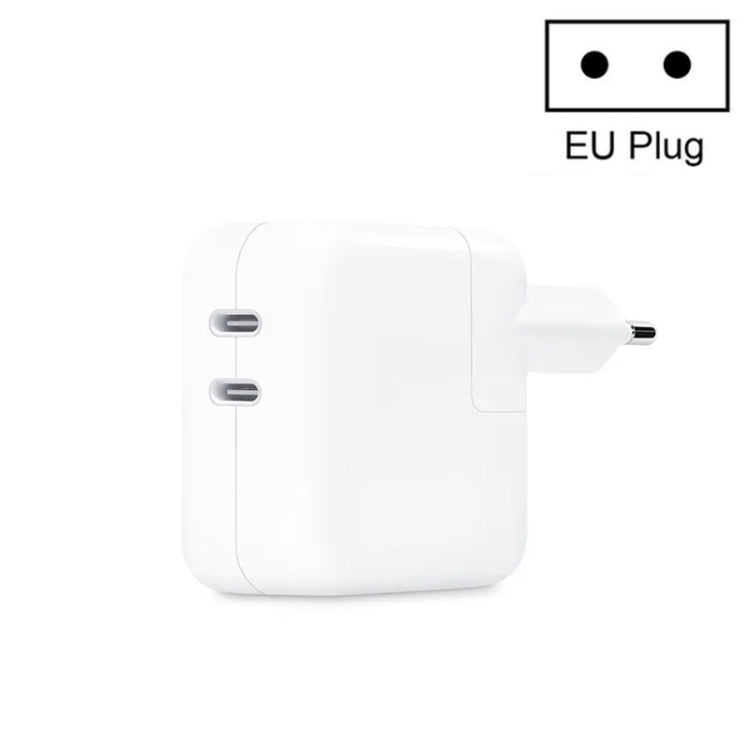 Caricabatterie a doppia porta USB-C / Type-C da 35 W PD3.0 per serie iPhone / iPad, US Plug, EU Plug