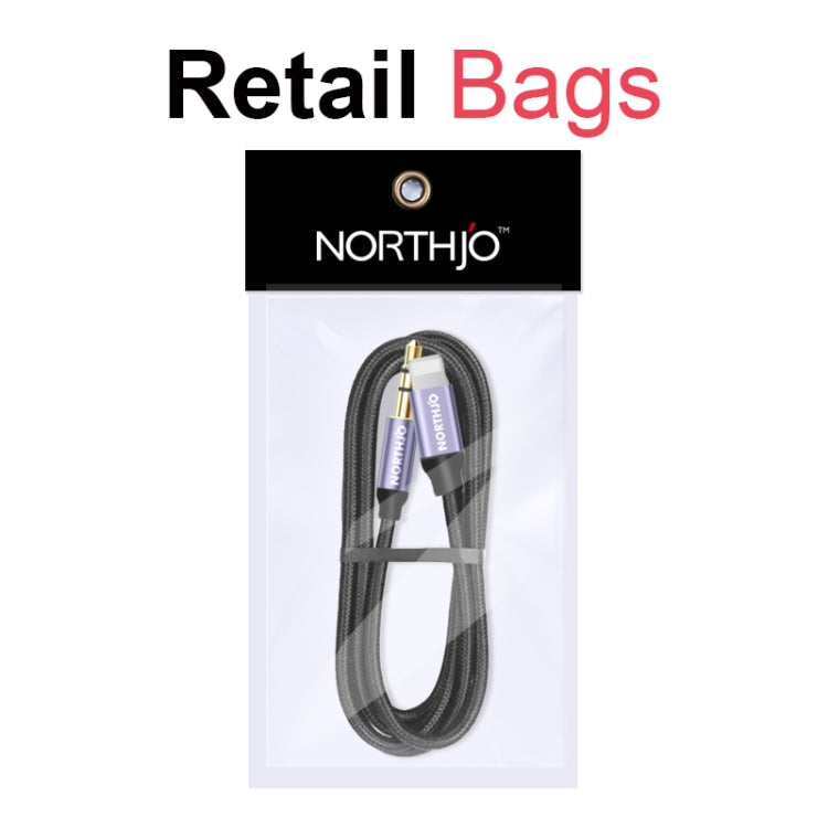 NORTHJO LTM03 Cavo jack audio AUX da 8 pin a 3,5 mm, 0.5m, 1m, 1.5m