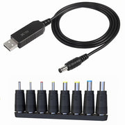 Adattatore convertitore cavo USB DC da 5 V a 12 V, DC 5V to 12V