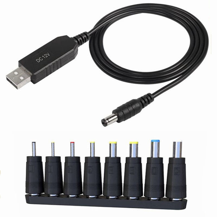 Adattatore convertitore cavo USB DC da 5 V a 12 V, DC 5V to 12V