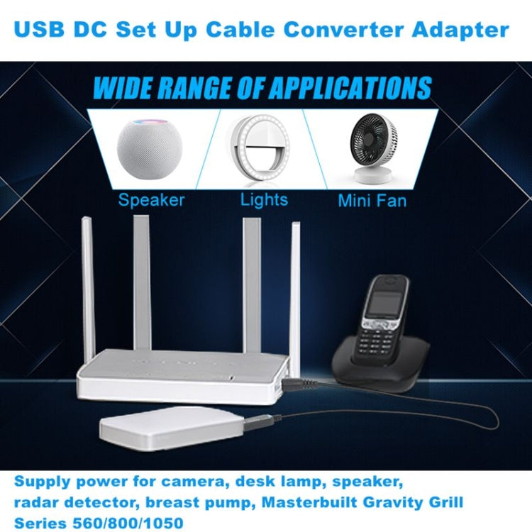 Convertitore USB 5V a DC 9V con 8 connettori 5.5x2.5mm