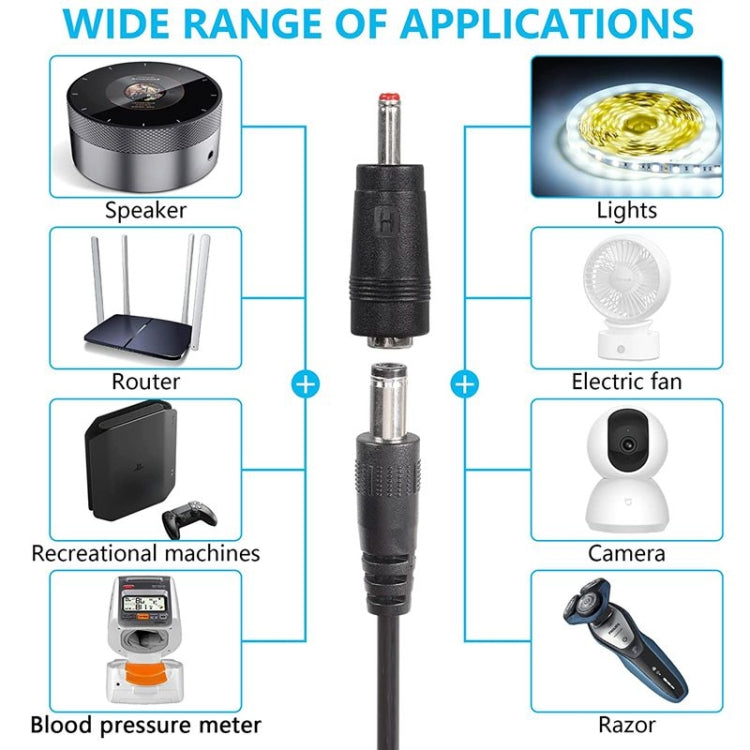 USB 5V a DC 9V 5.5mm x 2.5mm Convertitore Step Up Convertitore di tensione Cavo di alimentazione con 8 connettori, 5V to DC 9V 5.5mm x 2.5mm