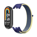 Per Xiaomi Mi Band 8 ENKAY Hat-Prince 2 in 1 Set proteggi schermo a copertura totale + cinturino in nylon con cinturino in velcro