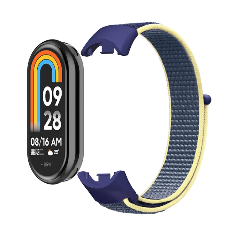 Per Xiaomi Mi Band 8 ENKAY Hat-Prince 2 in 1 Set proteggi schermo a copertura totale + cinturino in nylon con cinturino in velcro