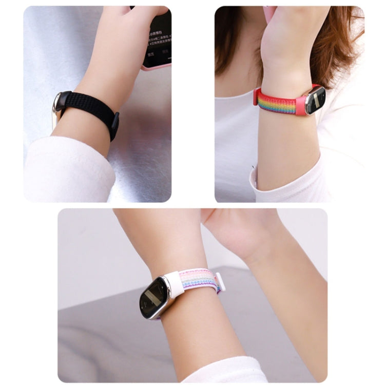 Per Xiaomi Mi Band 8 ENKAY Hat-Prince 2 in 1 Set proteggi schermo a copertura totale + cinturino in nylon con cinturino in velcro
