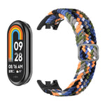 Per Xiaomi Mi Band 8 ENKAY Hat-Prince 2 in 1 Set proteggi schermo a copertura totale + cinturino elastico in nylon intrecciato