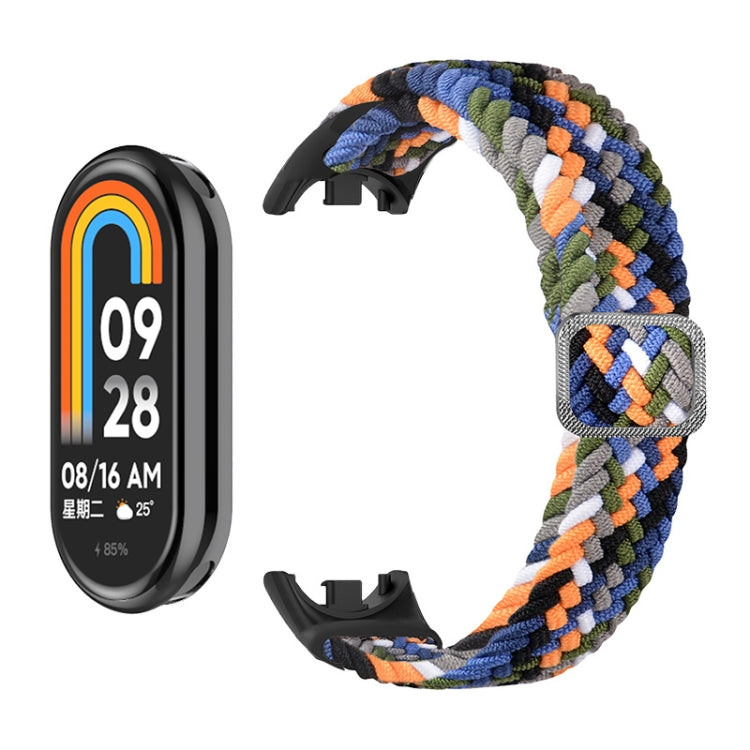 Per Xiaomi Mi Band 8 ENKAY Hat-Prince 2 in 1 Set proteggi schermo a copertura totale + cinturino elastico in nylon intrecciato