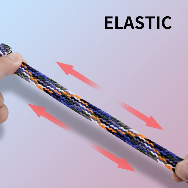 Per Xiaomi Mi Band 8 ENKAY Hat-Prince 2 in 1 Set proteggi schermo a copertura totale + cinturino elastico in nylon intrecciato