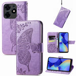 Custodia portafoglio in pelle goffrata per Tecno Spark 10 Pro