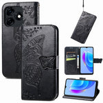 Custodia portafoglio in pelle goffrata per Tecno Spark 10 Pro
