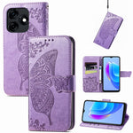 Custodia portafoglio in pelle goffrata per Tecno Spark 10 Pro