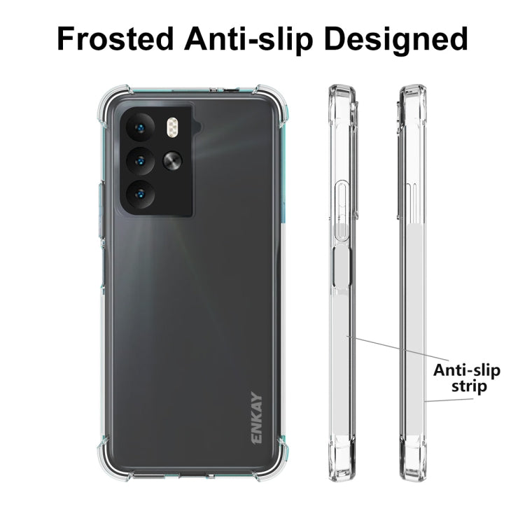 ENKAY Hat-Prince Custodia per telefono antiurto in TPU trasparente, For HTC U23, For HTC U23 Pro