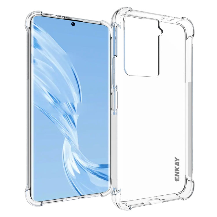 ENKAY Hat-Prince Custodia per telefono antiurto in TPU trasparente, For HTC U23, For HTC U23 Pro