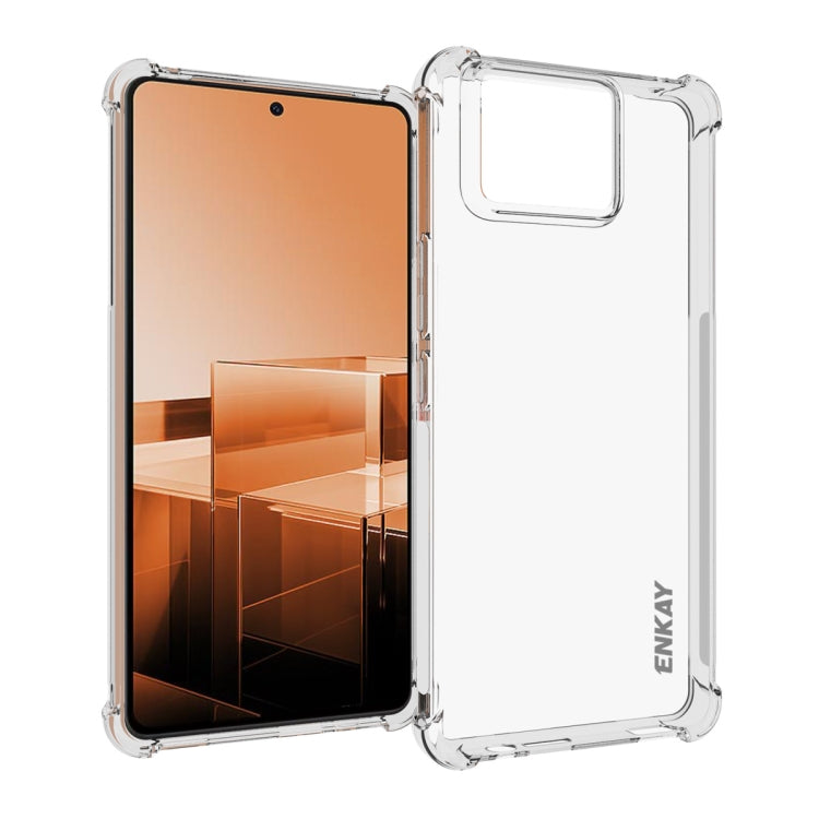 ENKAY Hat-Prince Custodia per telefono antiurto in TPU trasparente, For Asus Zenfone 12 Ultra 5G, For Asus Zenfone 11 Ultra, For Asus Rog Phone 8, For Asus Rog Phone 8 Pro, For Asus ROG Phone 7 Ultimate, For Asus ROG Phone 7, For Asus Rog Phone 9 / 9 Pro