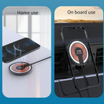 T09 2 in 1 Caricabatterie wireless magnetico per auto trasparente Supporto di ricarica rapida da 15 W, T09