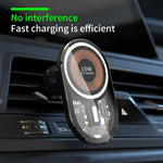 Caricabatterie wireless magnetico per auto trasparente T10 15W, T10