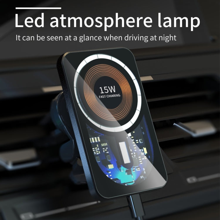Caricabatterie wireless magnetico per presa d'aria per auto T11, T11