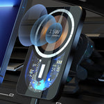 Caricabatterie wireless magnetico per presa d'aria per auto T11, T11