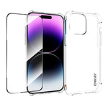 Custodia TPU trasparente per iPhone 14 e 14 Plus con pellicola ve