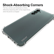 Custodia TPU trasparente con pellicola in vetro per Samsung Galax