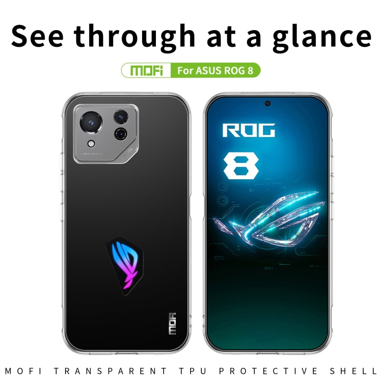 Custodia per telefono in TPU ultrasottile serie MOFI Ming, For ASUS ROG Phone 8, For ASUS ROG Phone 8 Pro, For ASUS ROG Phone 7
