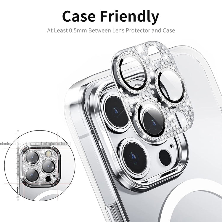 Per iPhone 12 Pro Max ENKAY Hat-Prince Blink Diamond Camera Lens Pellicola in vetro temperato in lega di alluminio, For iPhone 12 Pro Max