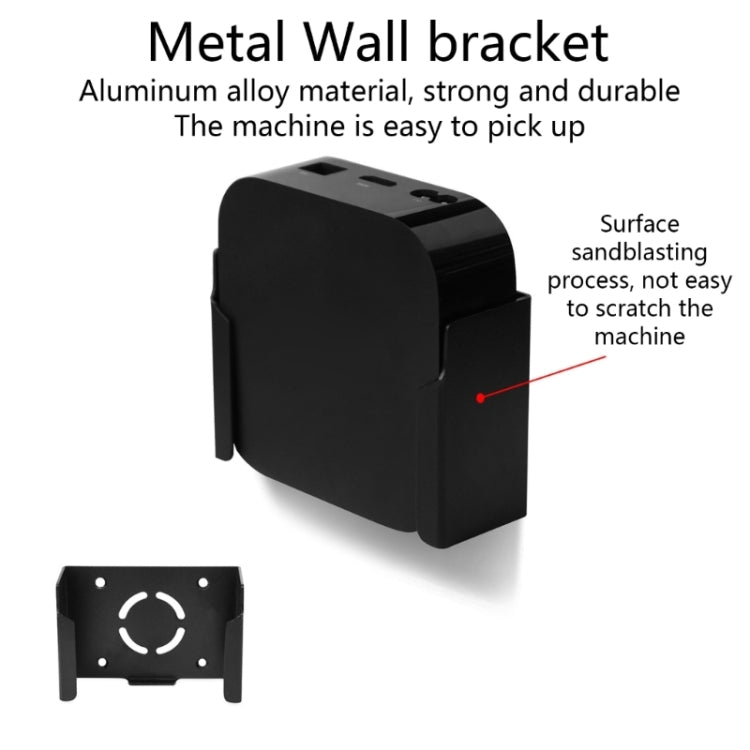 Appendiabiti da parete in acciaio per Apple TV 4K