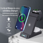 Supporto di ricarica wireless Qi 15W per Apple