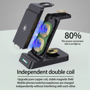 Supporto di ricarica wireless Qi 15W per Apple