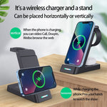 Supporto ricarica wireless Qi 15W compatibile Apple