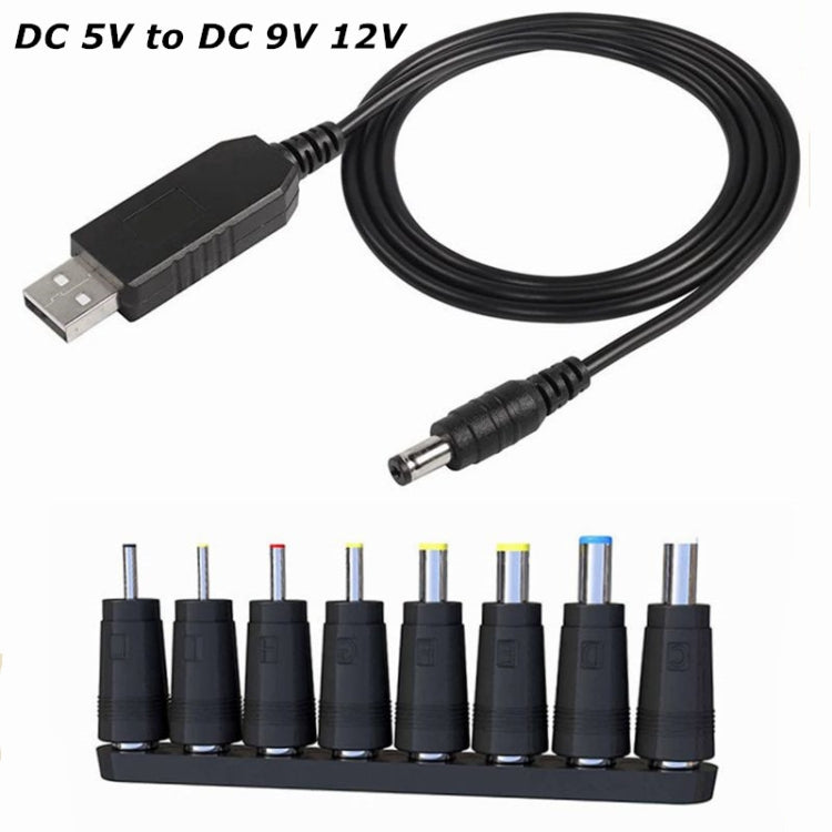 Cavo convertitore tensione USB 5V a 9V/12V con display LED