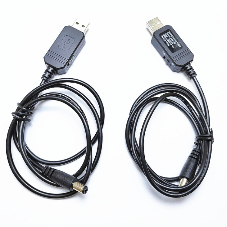 Cavo convertitore di tensione USB da 5 V a CC 9 V 12 V CC con cavo regolatore di potenza del trasformatore di tensione step-up da 1 A con display a LED, DC 5V to DC 9V 12V