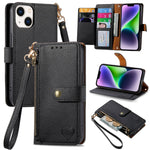 Custodia in pelle con cavalletto per iPhone 14 Pro Max e 13 Pro