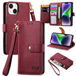 Custodia in pelle con cavalletto per iPhone 14 Pro Max e 13 Pro