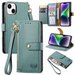 Custodia in pelle con cavalletto per iPhone 14 Pro Max e 13 Pro