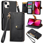 Custodia in pelle con cavalletto per iPhone 11, XR, XS Max