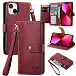 Custodia in pelle con cavalletto per iPhone 11, XR, XS Max